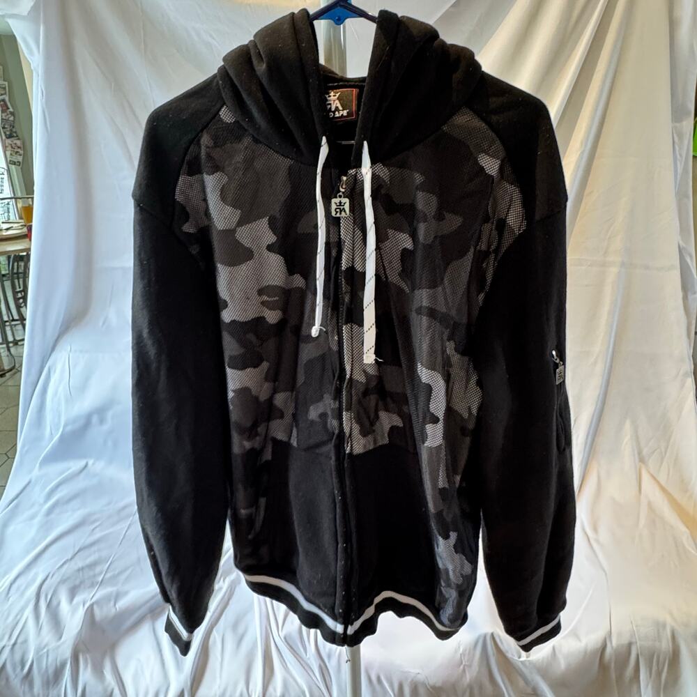 Red ape hoodie size Large